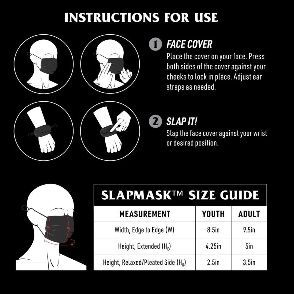 NWT Slap Mask Face Mask Splatter Paint Adult Size